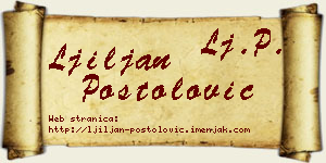 Ljiljan Postolović vizit kartica